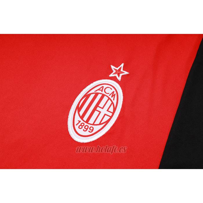 Chandal del AC Milan Manga Corta 2023-2024 Rojo